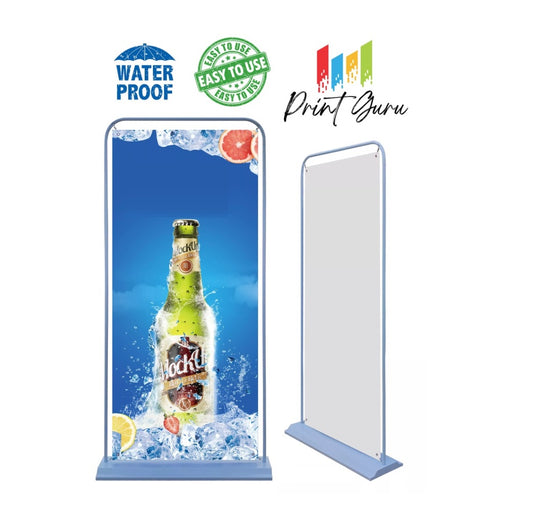 Door Frame Banner Stand for 80cm x 180cm Print Size Tarpaulin (Hook-On, Collapsible and Portable)