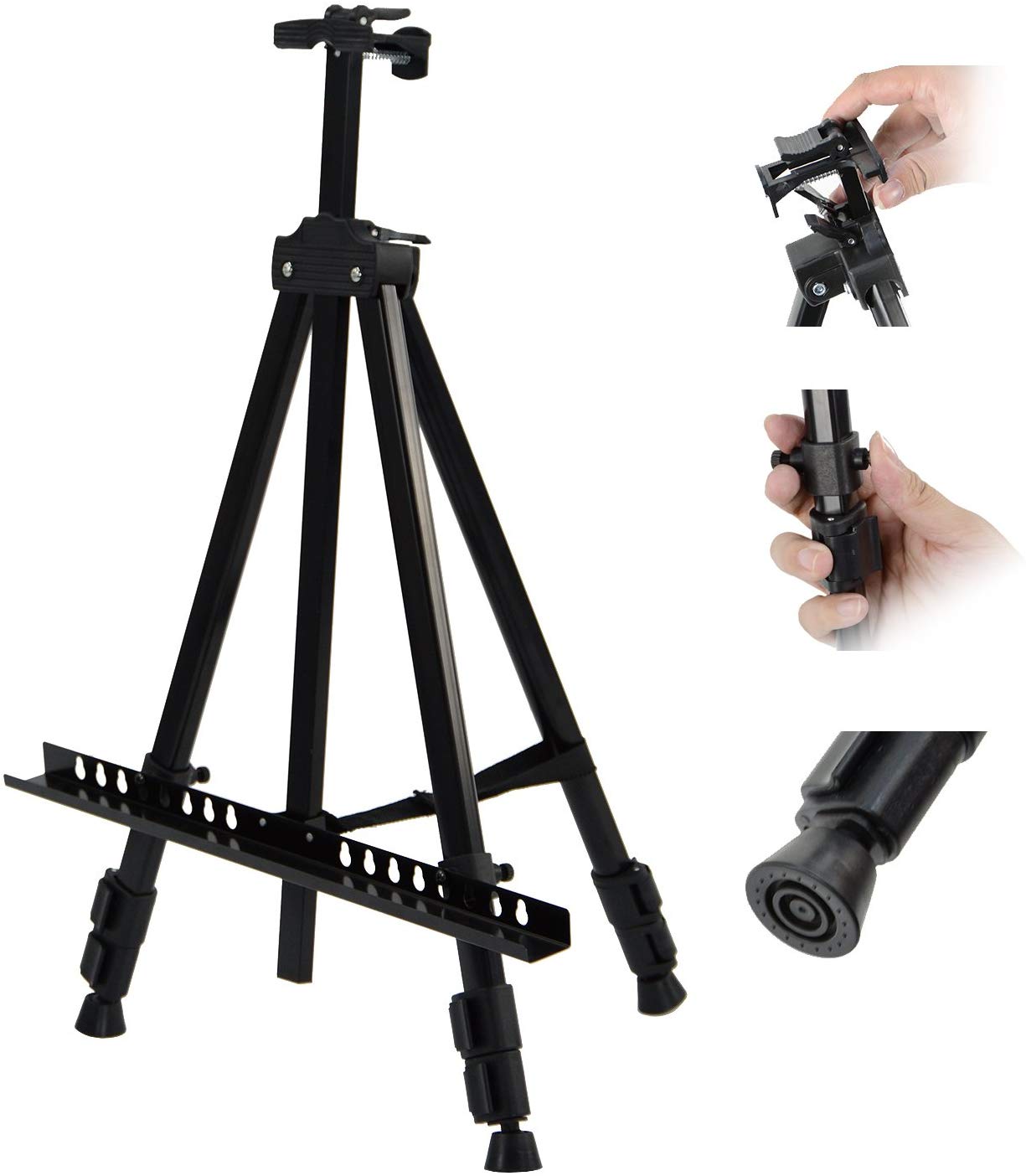 Adjustable and Foldable Easel Stand with Carry Pouch / Telescopic Display Stand for Sintra and Frame